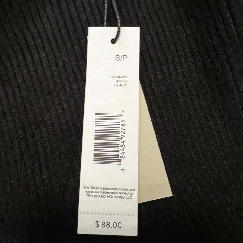 Tahari Ribbed Knit Sweater dress with bubble sleeves size S - Picture 2 of 6